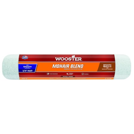 Wooster 12" Paint Roller Cover, 1/4" Nap Nap, Woven Mohair 00R2070120